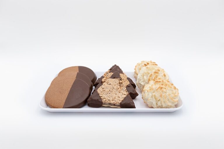 Schoggiguetzli, Nussdreieck, Kokosmakronen